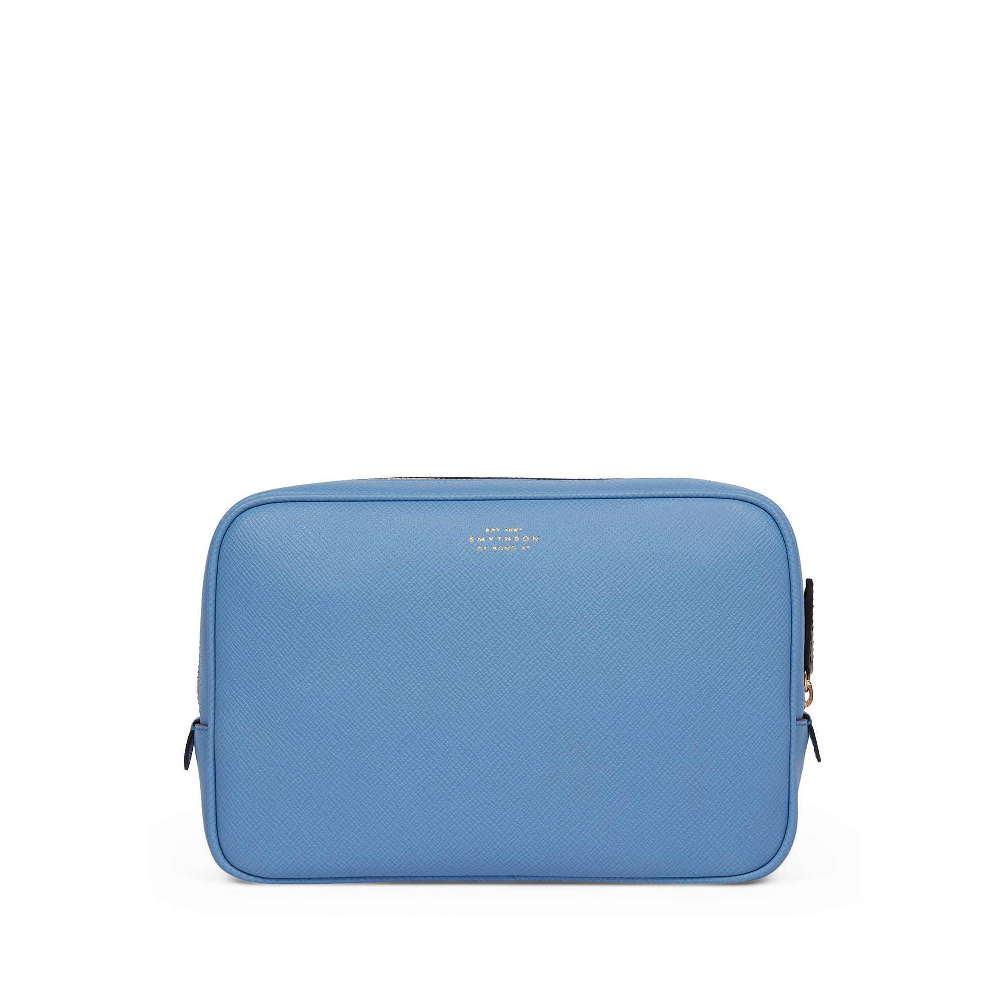 Organizer Tech Pouch in Panama in nile blue | Smythson