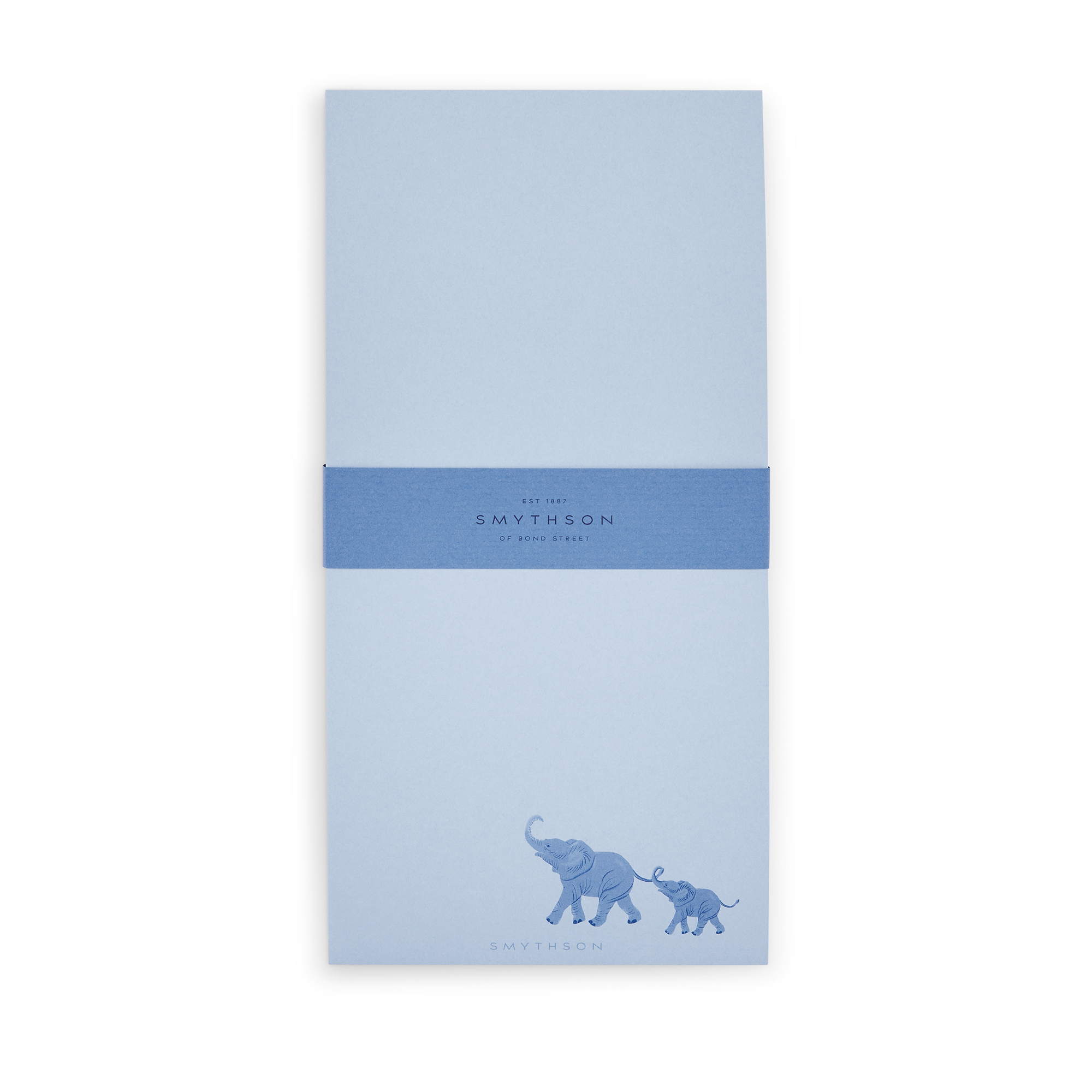 Smythson Panama Notebook In Nile Blue