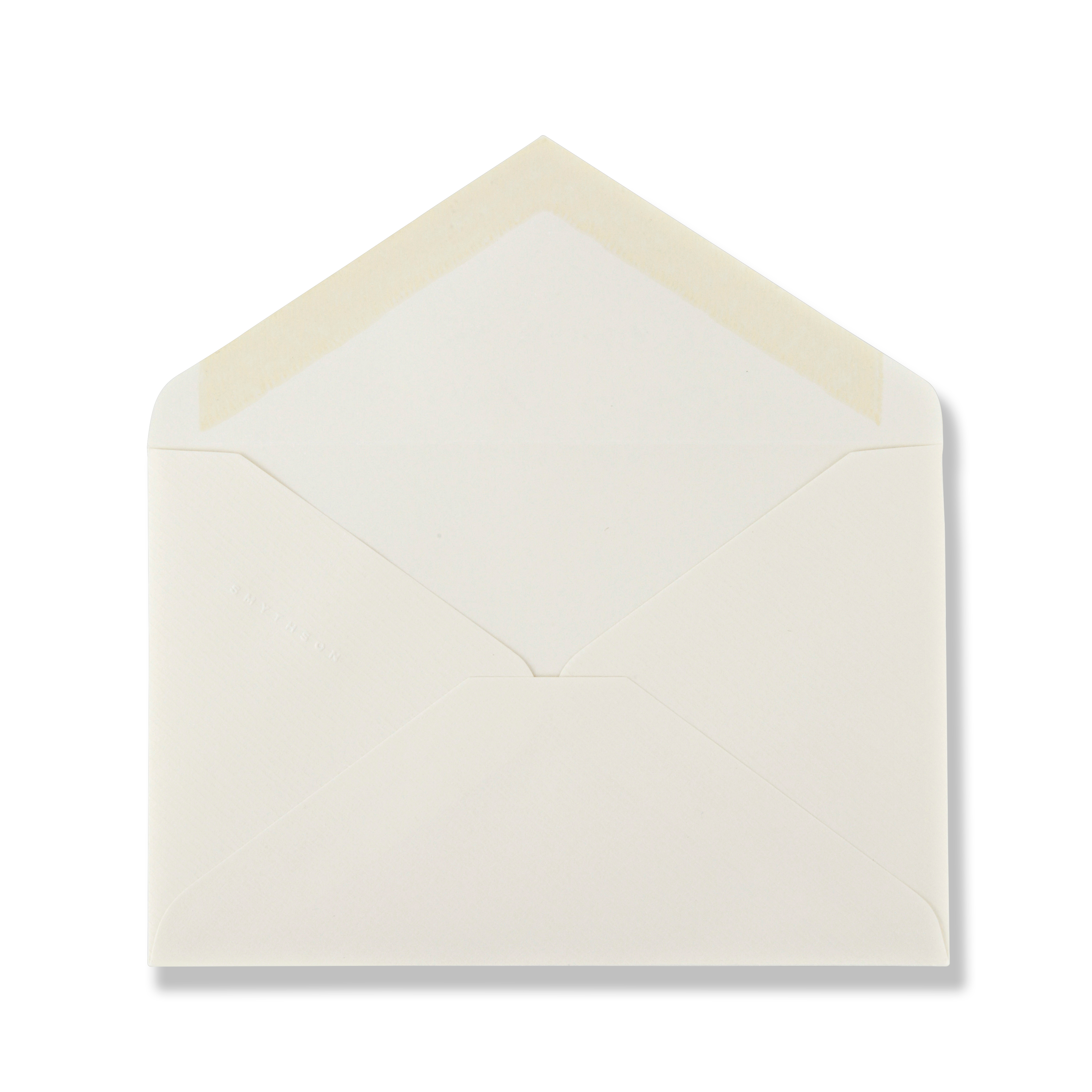 Smythson King Envelopes In White Laid