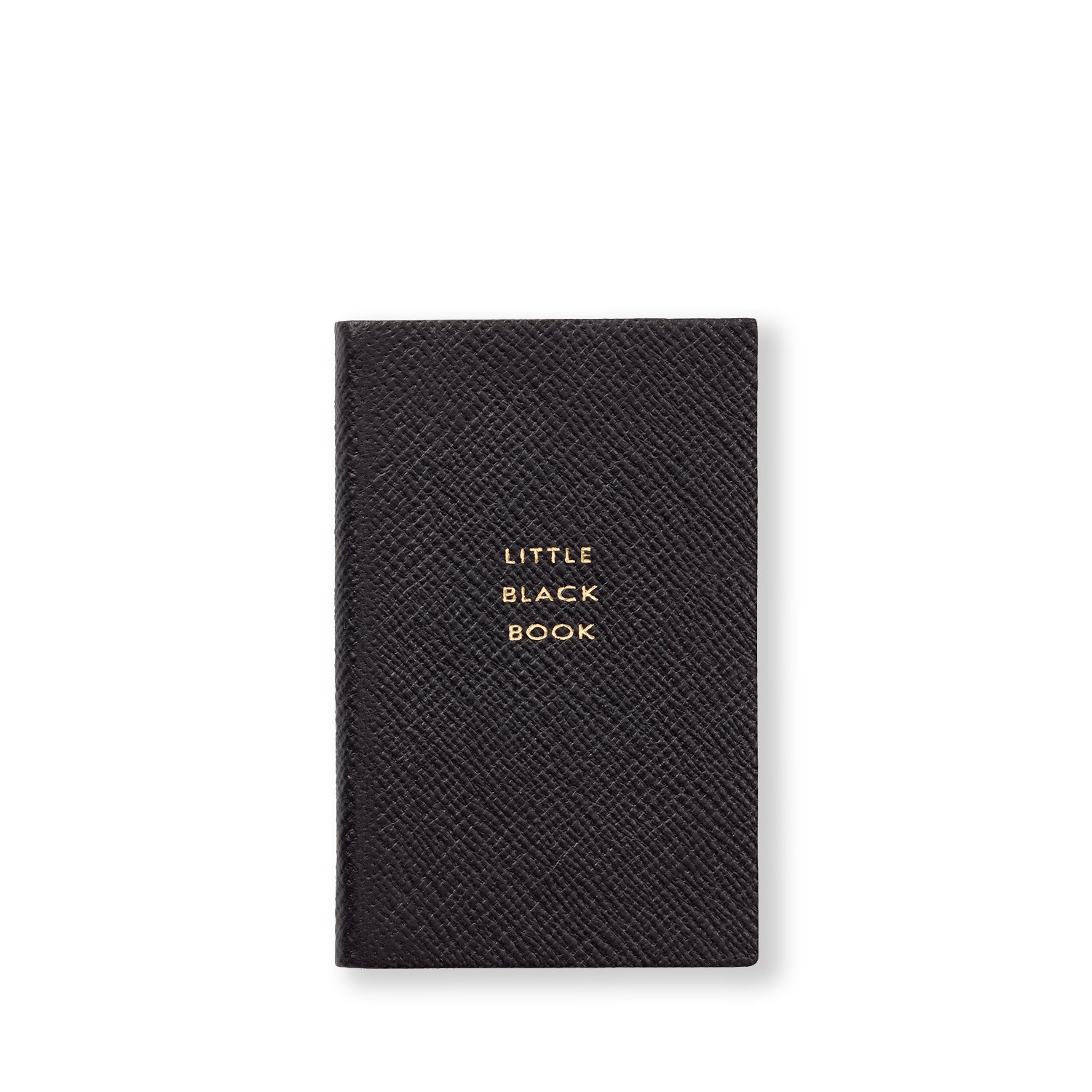 PanamaレザーLittle Black Waferアドレス&電話帳 in black | Smythson