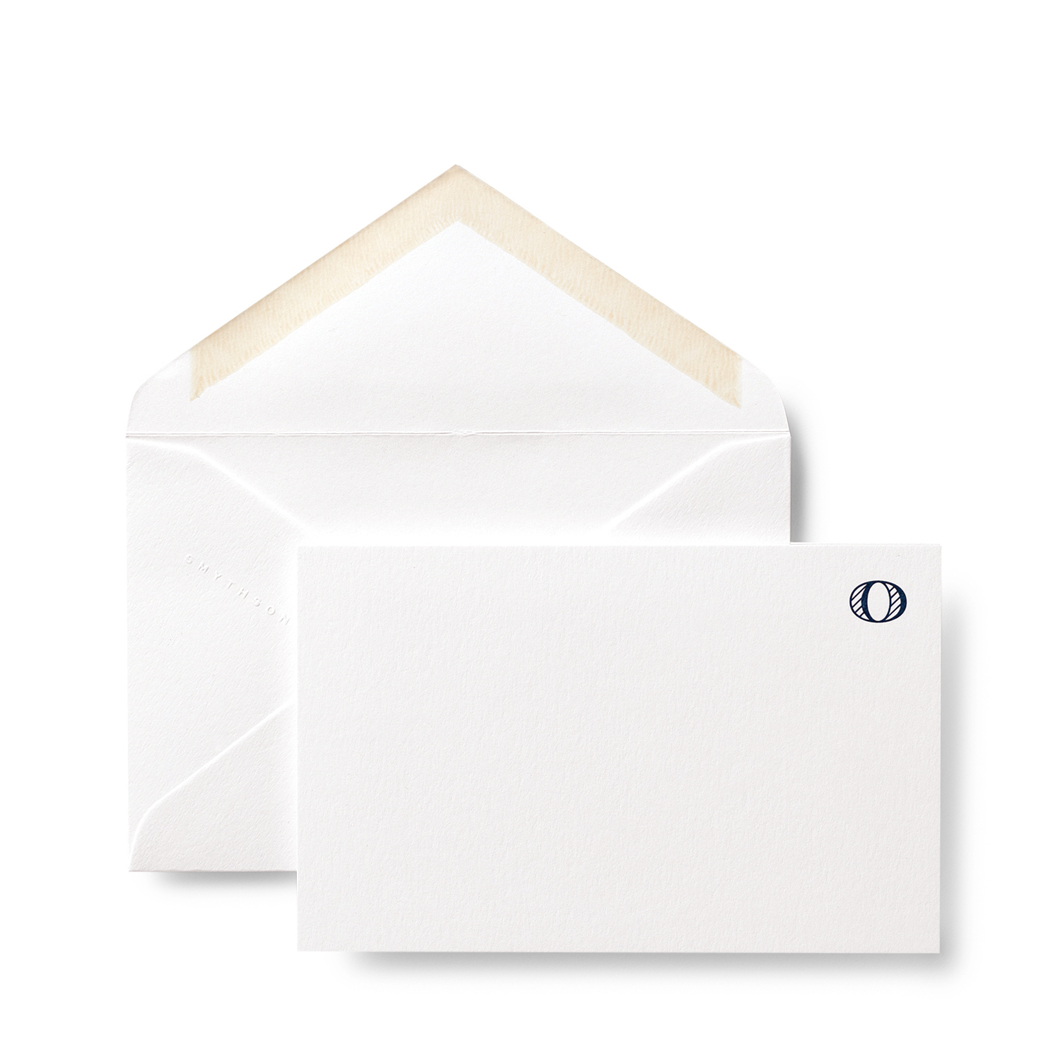 Smythson O Alphabet Correspondence Cards In White
