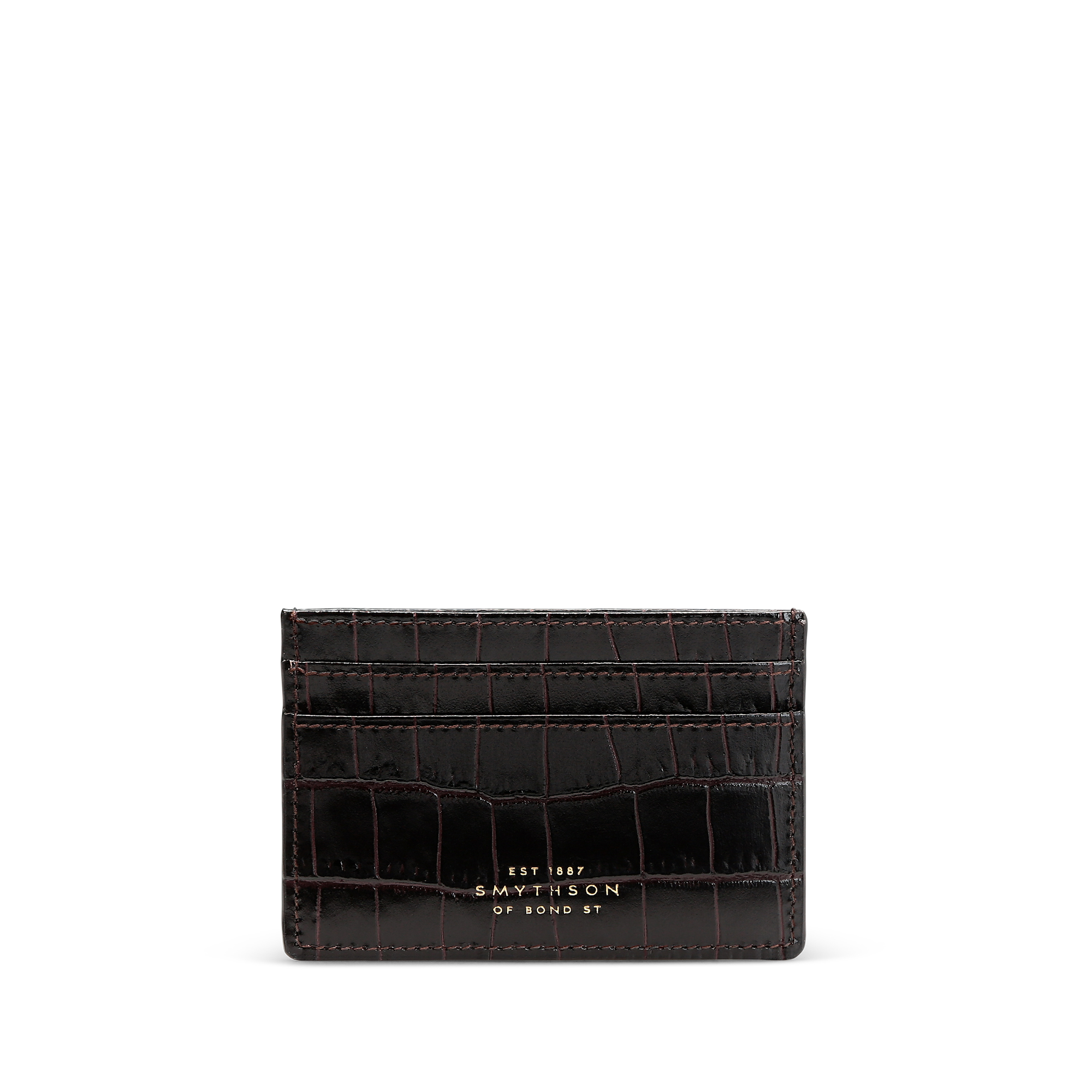 Smythson Flat Card Holder in Mara