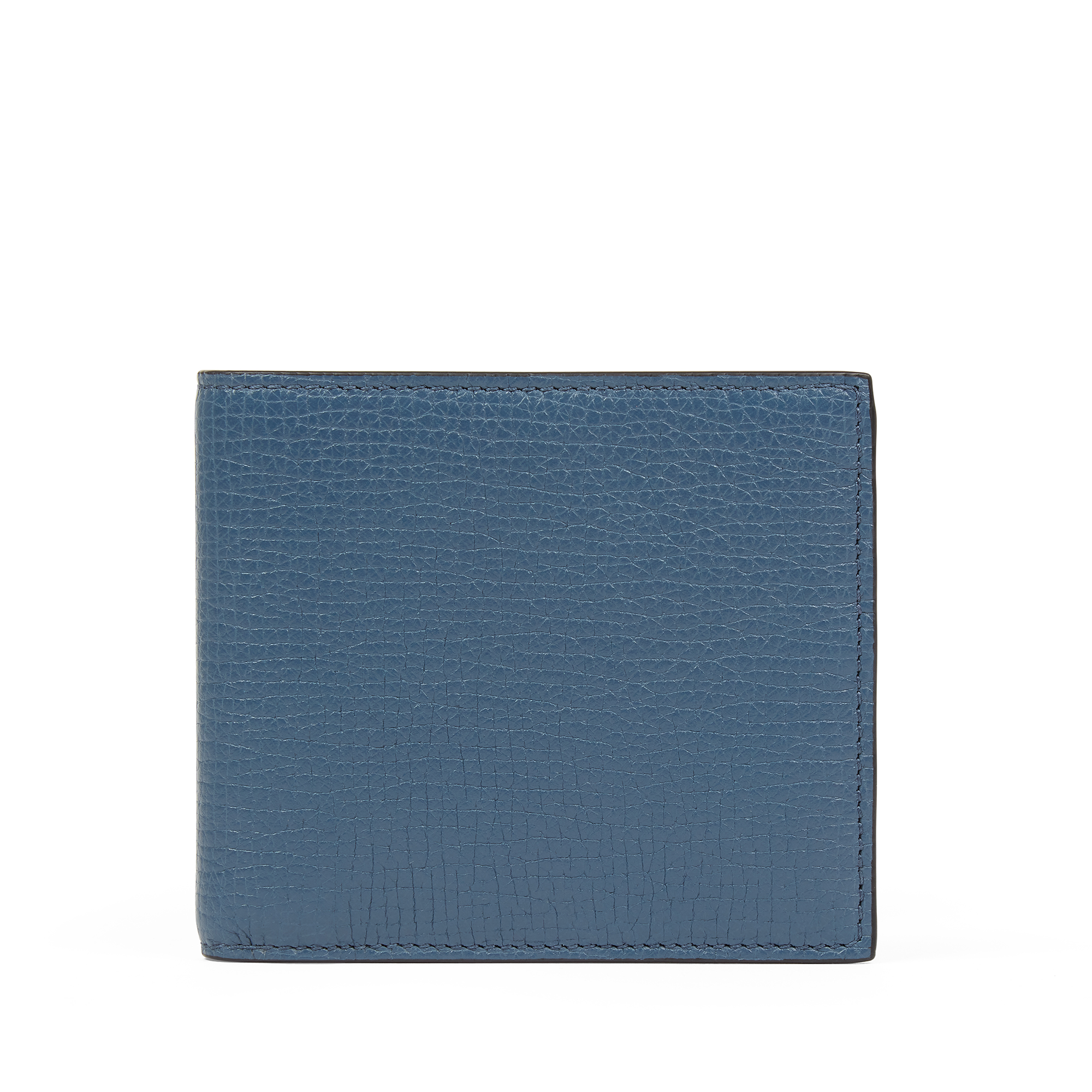 Smythson 6 Card Slot Wallet In Ludlow In Admiral Blue