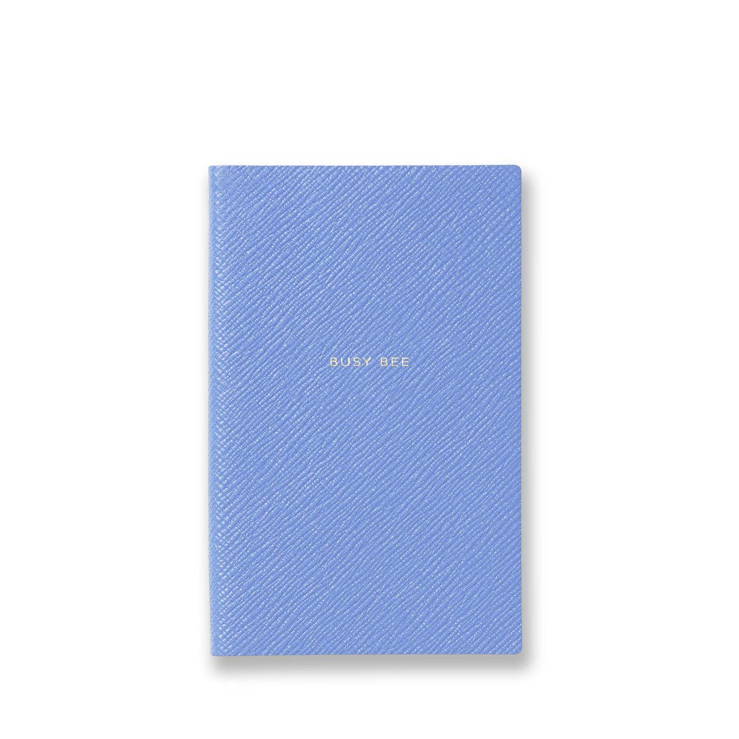 Smythson Busy Bee Panama Notebook In Nile Blue ModeSens